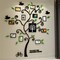 3D Family Tree Wall Decal with DIY Photo Frames – Acrylic Wall Sticker Home Décor